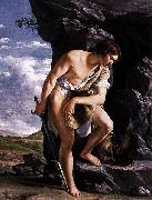 Orazio Gentileschi David Contemplating the Head of Goliath. Germany oil painting artist